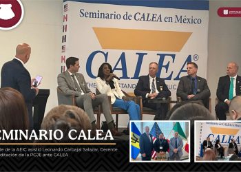 PARTICIPA PGJE EN SEMINARIO DE CALEA EN LA CIUDAD DE MÉXICO