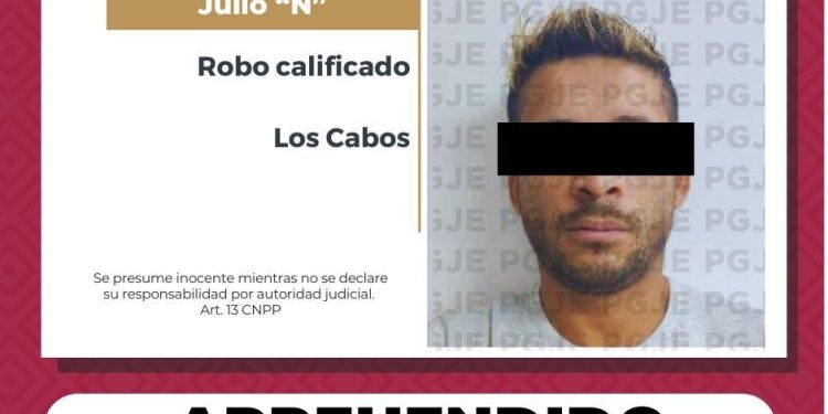 APREHENDE PGJE A IMPUTADO POR ROBO A ESTABLECIMIENTO COMERCIAL