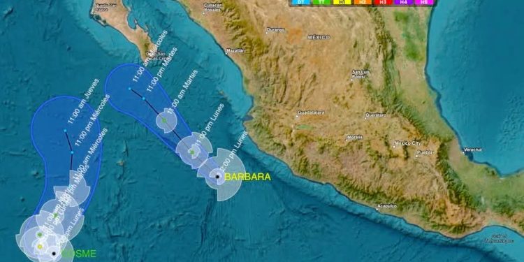 MONITOREA PROTECCIÓN CIVIL DE LOS CABOS TORMENTA TROPICAL Y HURACÁN EN EL PACIFICO
