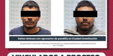 VINCULAN A PROCESO A “EL JAIBO” Y “EL PEPE” POR ATAQUE INCENDIARIO EN CIUDAD CONSTITUCIÓN
