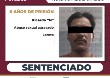 OBTIENE PGJE 6 AÑOS DE PRISIÓN PARA CULPABLE DE ABUSO SEXUAL AGRAVADO