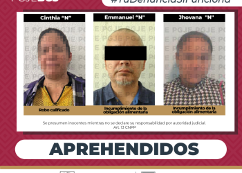 APREHENDE PGJE A 3 PERSONAS IMPUTADAS POR DIVERSOS DELITOS