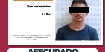 DETIENE PGJE A UN HOMBRE CON METANFETAMINA EN LA PAZ