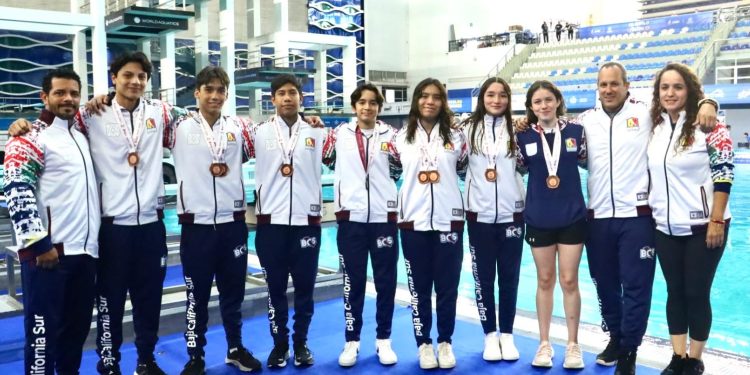 BCS CIERRA CON 13 PRESEAS EN LA OLIMPIADA NACIONAL DE CLAVADOS 2025
