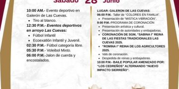 TODO LISTO PARA LAS FIESTAS TRADICIONALES DE LAS CUEVAS 2025