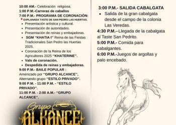 SE PREPARA SAN PEDRO LAS HUERTAS PARA CELEBRAR SUS FIESTAS TRADICIONALES 2025