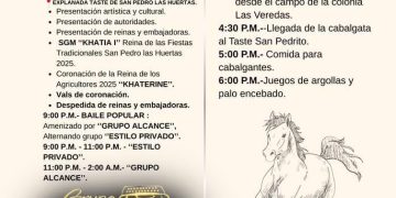 SE PREPARA SAN PEDRO LAS HUERTAS PARA CELEBRAR SUS FIESTAS TRADICIONALES 2025