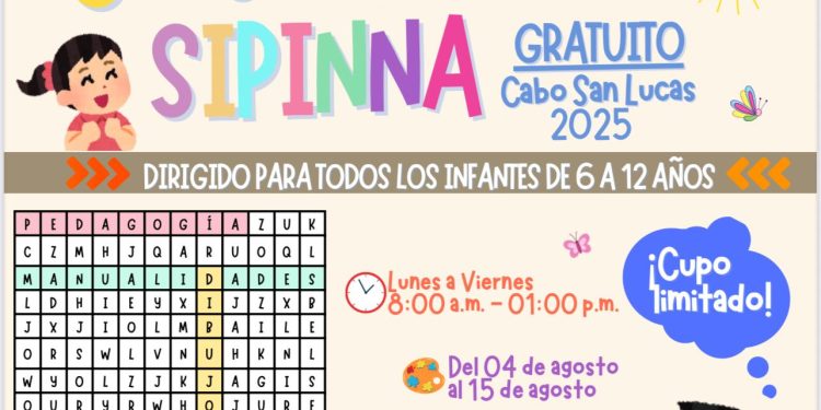    INVITA SIPINNA A LA NIÑEZ A CURSO DE VERANO 2025
