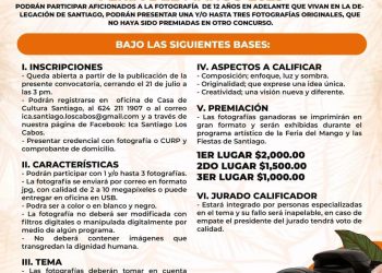 ABREN CONVOCATORIA PARA CONCURSO DE FOTOGRAFÍA EN LA FERIA DEL MANGO 2025 EN SANTIAGO