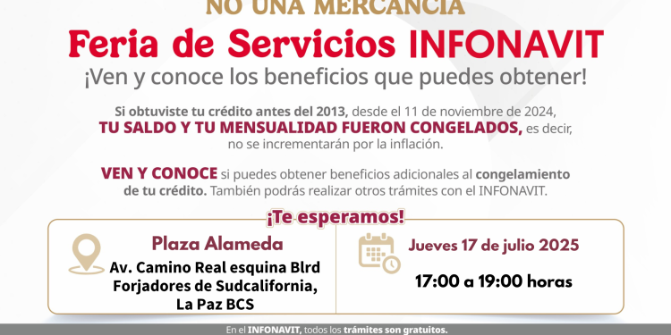 INFONAVIT REALIZARÁ FERIA EN FRACCIONAMIENTO CAMINO REAL