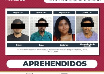 APREHENDE PGJE A 4 PERSONAS IMPUTADAS POR DIVERSOS DELITOS