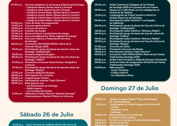 TODO LISTO PARA EL ARRANQUE DE LAS FIESTAS TRADICIONALES SANTIAGO 2025