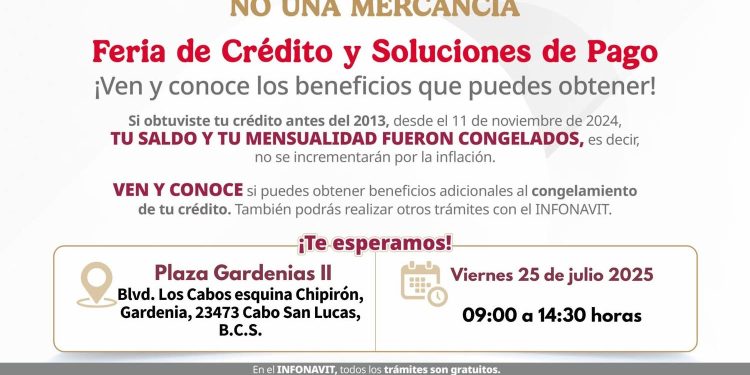FERIA DE CRÉDITO Y SOLUCIONES DE PAGO INFONAVIT EN CABO SAN LUCAS