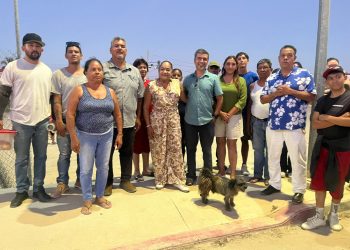 ATIENDE SÍNDICA MUNICIPAL SOLICITUD PARA RECUPERAR CANCHA DE FÚTBOL EN COLONIA EL ZACATAL