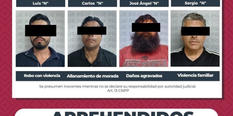 IMPUTADAS 4 PERSONAS POR DIVERSOS DELITOS SON APREHENDIDAS POR PGJE