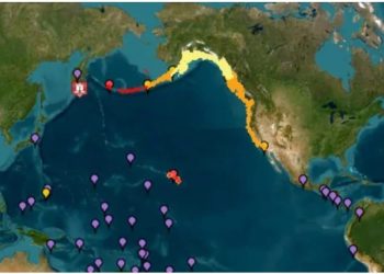 CORRIENTES MÁS FUERTES Y OLAS DE UN METRO SE PREVÉN COMO CONSECUENCIA DE SISMO EN OCÉANO PACIFICO