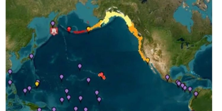 CORRIENTES MÁS FUERTES Y OLAS DE UN METRO SE PREVÉN COMO CONSECUENCIA DE SISMO EN OCÉANO PACIFICO