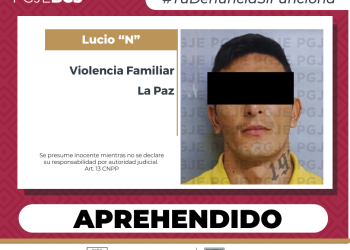 APREHENDE PGJE A IMPUTADO POR VIOLENCIA FAMILIAR