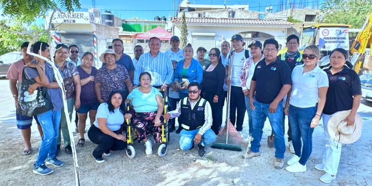 REFORESTAN CAMPO DEPORTIVO EN LAS VEREDAS; AVANZA RESCATE DE ESPACIOS PÚBLICOS   