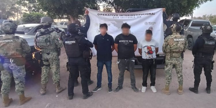 OPERATIVO CONJUNTO LOGRA LA DETENCIÓN DE PRESUNTOS HOMICIDAS Y GENERADORES DE VIOLENCIA EN BCS