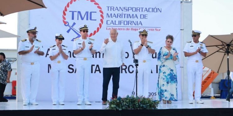 ABANDERAMIENTO DEL BUQUE “ SANTA MARCELA II” REFUERZA LA CONECTIVIDAD YEL DESARROLLO MARÍTIMO DE BCS