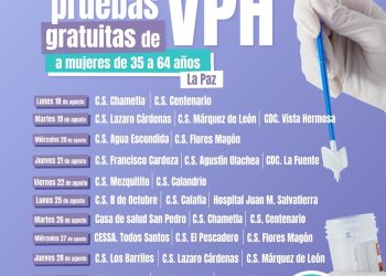 IMPULSA GOBIERNO DE BCS ACCIONES DE PREVENCIÓN CONTRA EL VIRUS DEL PAPILOMA HUMANO