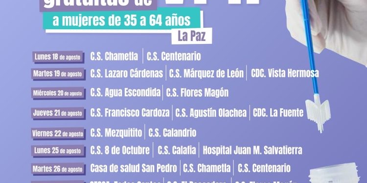 IMPULSA GOBIERNO DE BCS ACCIONES DE PREVENCIÓN CONTRA EL VIRUS DEL PAPILOMA HUMANO