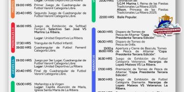 PRESENTAN CARTELERA OFICIAL DE LAS FIESTAS TRADICIONALES DE LA RIBERA 2025