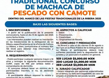 CONCURSOS DE GASTRONOMÍA Y FOTOGRAFÍA SON PARTE DE LAS FIESTAS TRADICIONALES LA RIBERA 2025