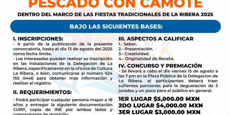 CONCURSOS DE GASTRONOMÍA Y FOTOGRAFÍA SON PARTE DE LAS FIESTAS TRADICIONALES LA RIBERA 2025