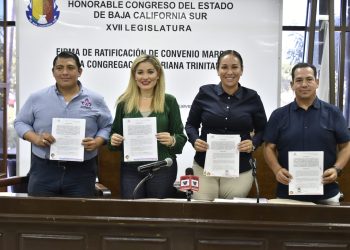 FIRMAN LEGISLADORES CONVENIO CON LA CONGREGACIÓN “ MARIANA TRINITARIA “