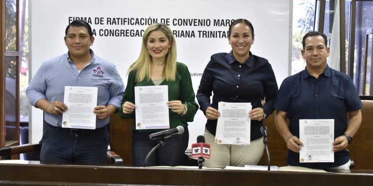 FIRMAN LEGISLADORES CONVENIO CON LA CONGREGACIÓN “ MARIANA TRINITARIA “