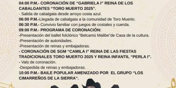 SE PREPARA COMUNIDAD DE TORO MUERTO PARA CELEBRAR SUS FIESTAS TRADICIONALES 2025