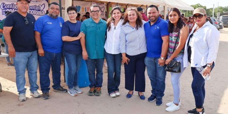 CELINA RAMÍREZ, ENCABEZÓ MEGA JORNADA SOCIAL EN VIZCAÍNO
