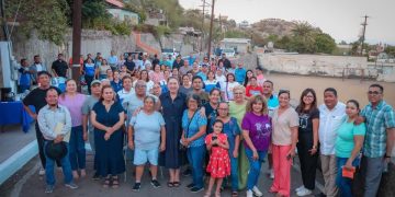 EDITH AGUILAR ENTREGA PAVIMENTACIÓN HISTÓRICA EN EL CENTRO DE SANTA ROSALÍA