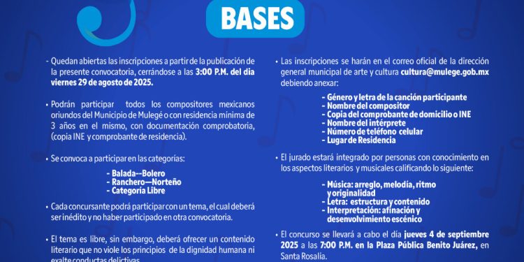 INVITA EDITH AGUILAR A ARTISTAS MULEGINOS A PARTICIPAR EN EL FESTIVAL SUDCALIFORNIANO DE LA CANCIÓN