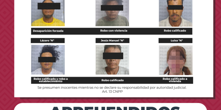 CUMPLIMENTA PGJE SEIS ÓRDENES DE APREHENSIÓN EN BCS DERIVADAS DE DENUNCIAS CIUDADANAS