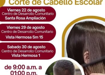 REALIZARÁ AYUNTAMIENTO DE LOS CABOS CAMPAÑA GRATUITA DE CORTE DE CABELLO ESCOLAR