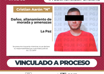 OBTIENE PGJE VINCULACIÓN A PROCESO CONTRA IMPUTADO POR DAÑOS, ALLANAMIENTO DE MORADA Y AMENAZAS EN LA PAZ