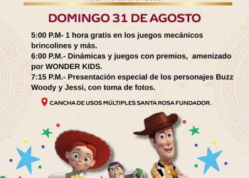 NIÑAS Y NIÑOS DISFRUTARÁN DE PROGRAMA ESPECIAL EN FIESTAS TRADICIONALES SANTA ROSA FUNDADOR 2025