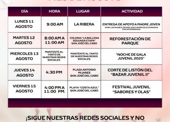 REALIZAN ACTIVIDADES POR LA SEMANA DE LA JUVENTUD 2025 EN LOS CABOS