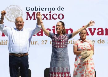 CLAUDIA SHEINBAUM RINDE SU PRIMER INFORME DE GOBIERNO ANTE EL PUEBLO SUDCALIFORNIANO