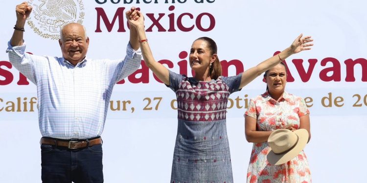 CLAUDIA SHEINBAUM RINDE SU PRIMER INFORME DE GOBIERNO ANTE EL PUEBLO SUDCALIFORNIANO