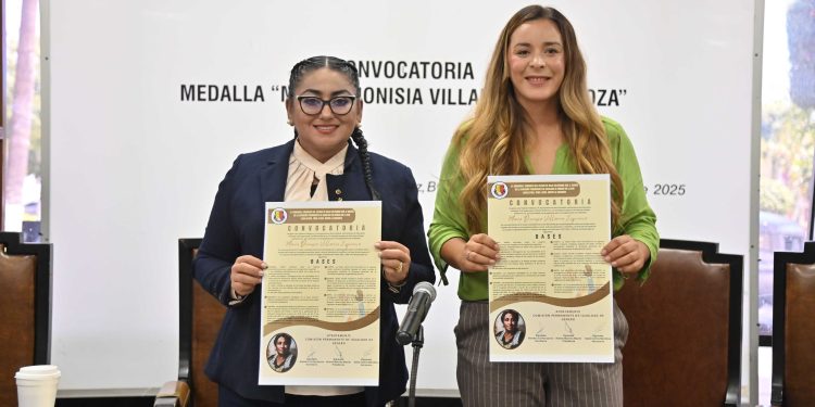 CONVOCAN A ASPIRANTES A LA MEDALLA AL MERITO FEMENIL MARÍA DIONISIA VILLARINO ESPINOZA