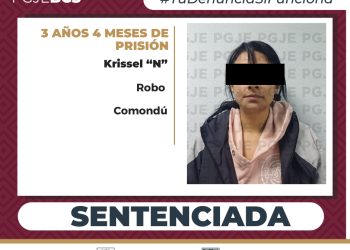 SENTENCIAN A 3 AÑOS Y 4 MESES DE PRISIÓN A MUJER POR ROBO EN CIUDAD CONSTITUCIÓN