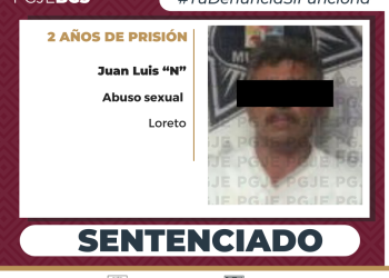 OBTIENE PGJE SENTENCIA DE 2 AÑOS DE PRISIÓN CONTRA CULPABLE DE ABUSO SEXUAL