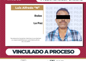 POR ROBO LUIS ALFREDO “N” QUEDA VINCULADO A PROCESO
