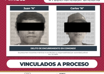 POR DELITO DE ENCUBRIMIENTO PGJE VINCULA A PROCESO A DOS HOMBRES