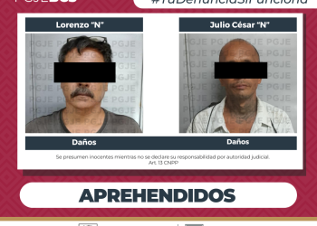 CUMPLIMENTA PGJE DOS ÓRDENES DE APREHENSIÓN EN LA PAZ