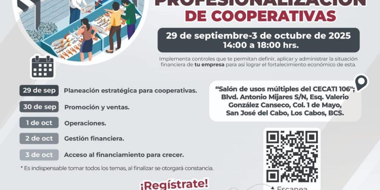 IMPULSA SETUE LA PROFESIONALIZACIÓN DE COOPERATIVAS EN LOS CABOS